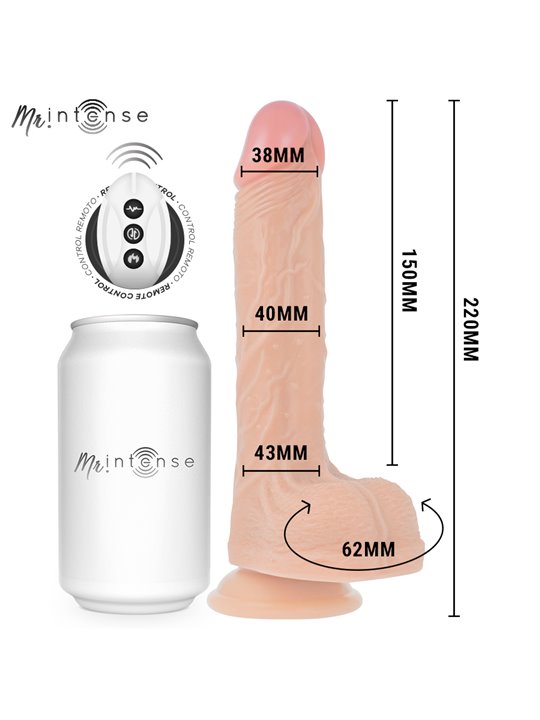 Mr Intense Brosnan - Realistic Vibrating Penis with Remote Control 22 cm
