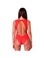 Passion Evalie - Body Rosso in Pizzo e Tessuto Morbido Taglia S/M