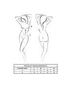 Passion Sensie - Body in Raso Nero con Scollo a V Taglia S/M