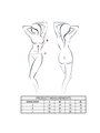 Passion Sensie - Body in Raso Nero con Scollo a V Taglia S/M