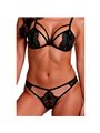 Passion Anuvera - Reggiseno e Perizoma Nero in Pizzo Taglia L/XL