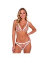 Passion Belissana - Reggiseno e Perizoma Bianco in Pizzo Taglia S/M