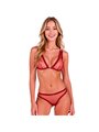 Passion Belissana - Reggiseno e Perizoma Bordeaux in Pizzo Taglia L/XL