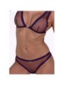 Passion Belissana - Reggiseno e Perizoma Viola in Pizzo Taglia L/XL