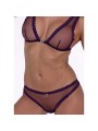 Passion Belissana - Purple Lace Bra and Thong Size S/M