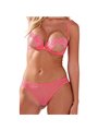 Passion Intimari - Completo Intimo in Pizzo Rosa Floreale Taglia S/M