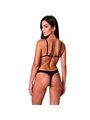 Passion Resilque - Black Lace Bra and Thong Size S/M