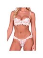 Passion Tivolea - Pink Lace Bra and Thong Size L/XL