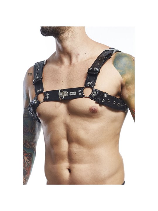 Mob Dngeon - Black Vegan Leather Harness One Size