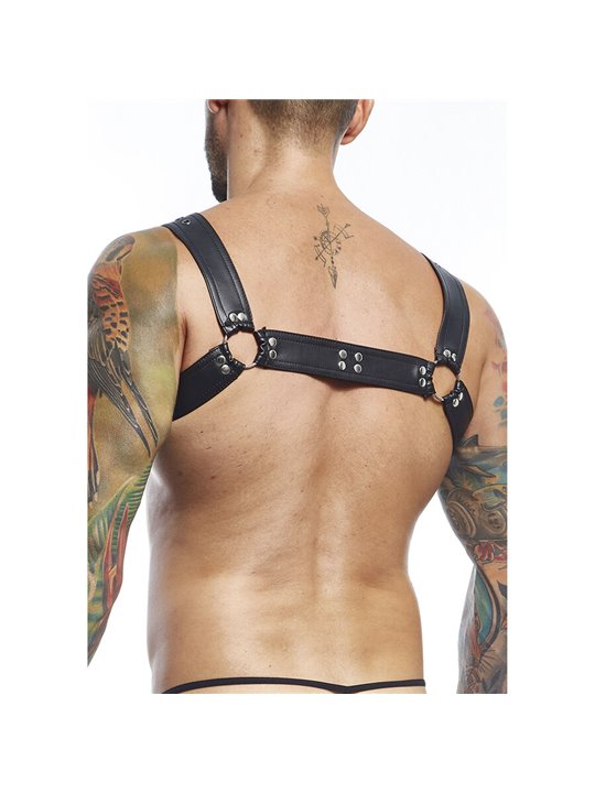 Mob Dngeon - Black Vegan Leather Harness One Size