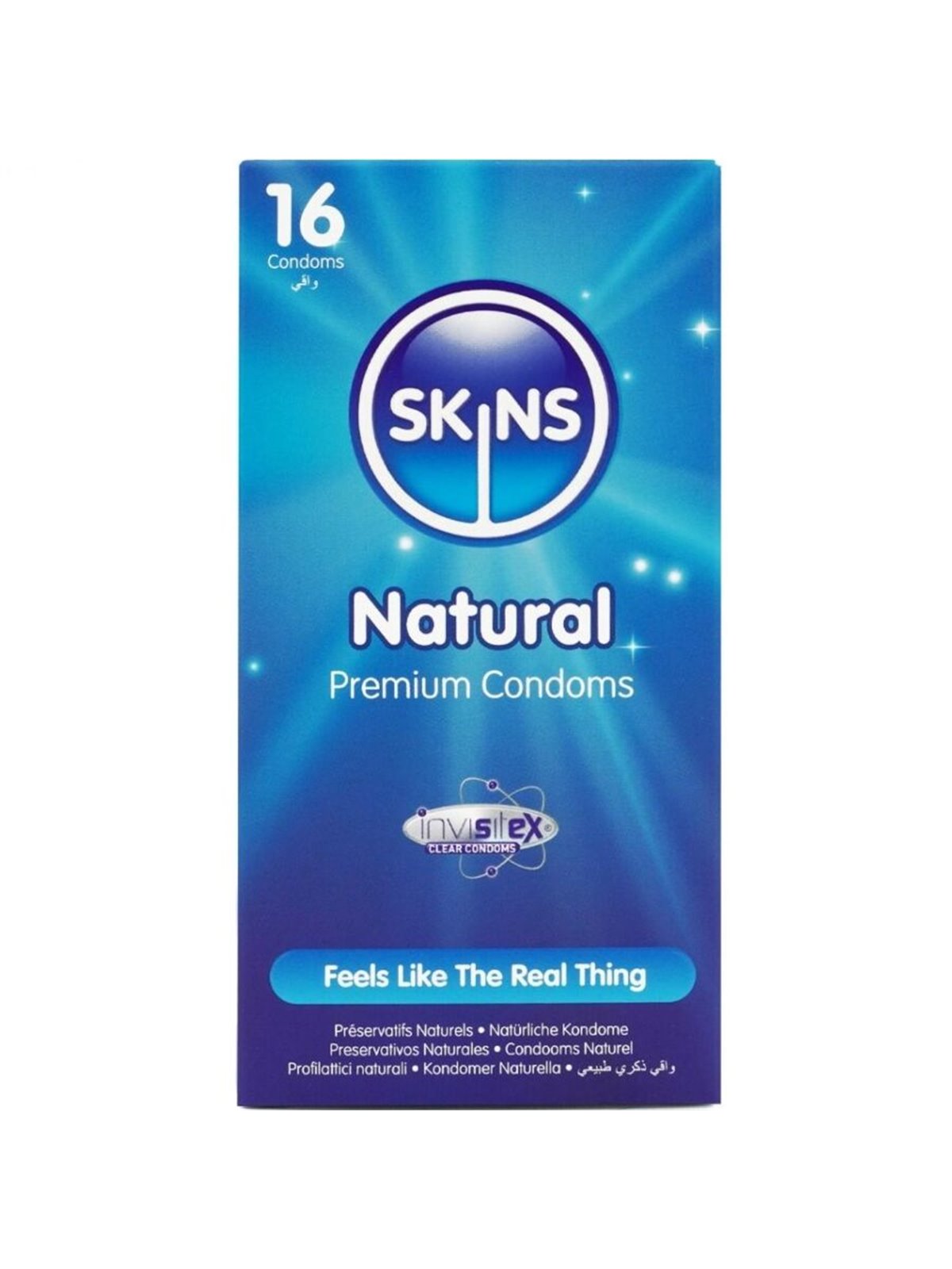 Skins Natural - Premium Natural Latex Condoms 16 pcs