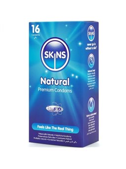 Skins Natural - Premium Natural Latex Condoms 16 pcs