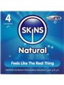 Skins Natural - Premium Natural Latex Condoms 4 pcs