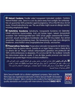Skins Natural - Preservativi Premium in Lattice Naturale 4 Pz