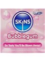 Skins Bubblegum - Flavoured Natural Latex Condoms 4 pcs