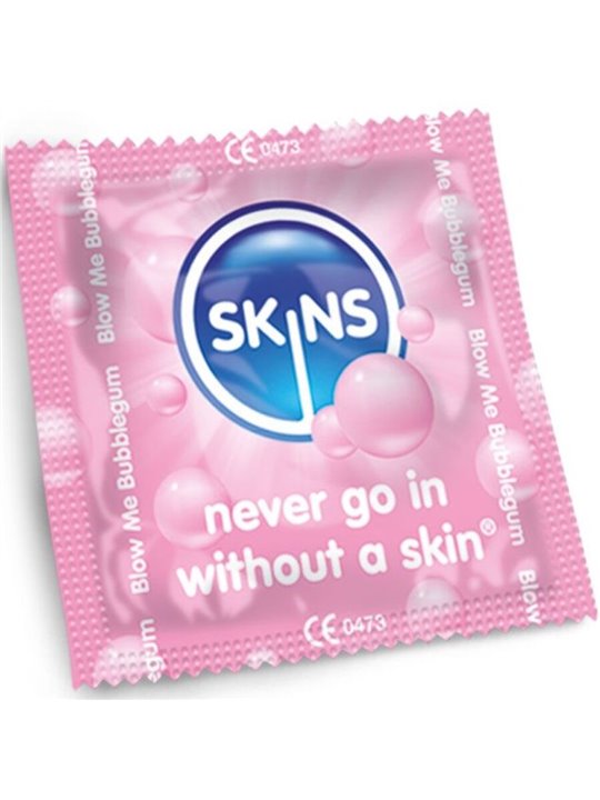 Skins Bubblegum - Flavoured Natural Latex Condoms 4 pcs