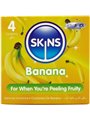 Skins - Premium Natural Latex Condoms with Banana Flavour 4 pcs