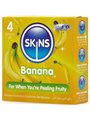 Skins - Preservativi Premium in Lattice Naturale Aroma Banana 4 Pz