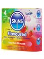 Skins - Premium Natural Latex Condoms Multi-flavoured 4 pcs