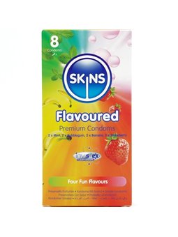 Skins - Premium Natural Latex Condoms Multi-flavoured 8 pcs