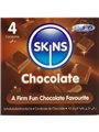 Skins - Premium Natural Latex Condoms Chocolate Flavour 4 pcs