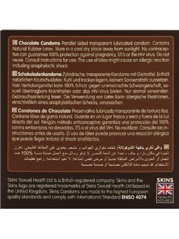 Skins - Premium Natural Latex Condoms Chocolate Flavour 4 pcs