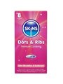 Skins Dots & Ribs - Preservativi Premium in Lattice Naturale 8 Pz
