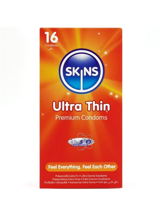 Skins Ultra Thin - Preservativi Ultra Sottili in Lattice Naturale 16 Pz