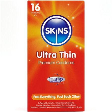 Skins Ultra Thin - Preservativi Ultra Sottili in Lattice Naturale 16 Pz