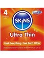 Skins Ultra Thin - Preservativi Ultra Sottili in Lattice Naturale 4 Pz