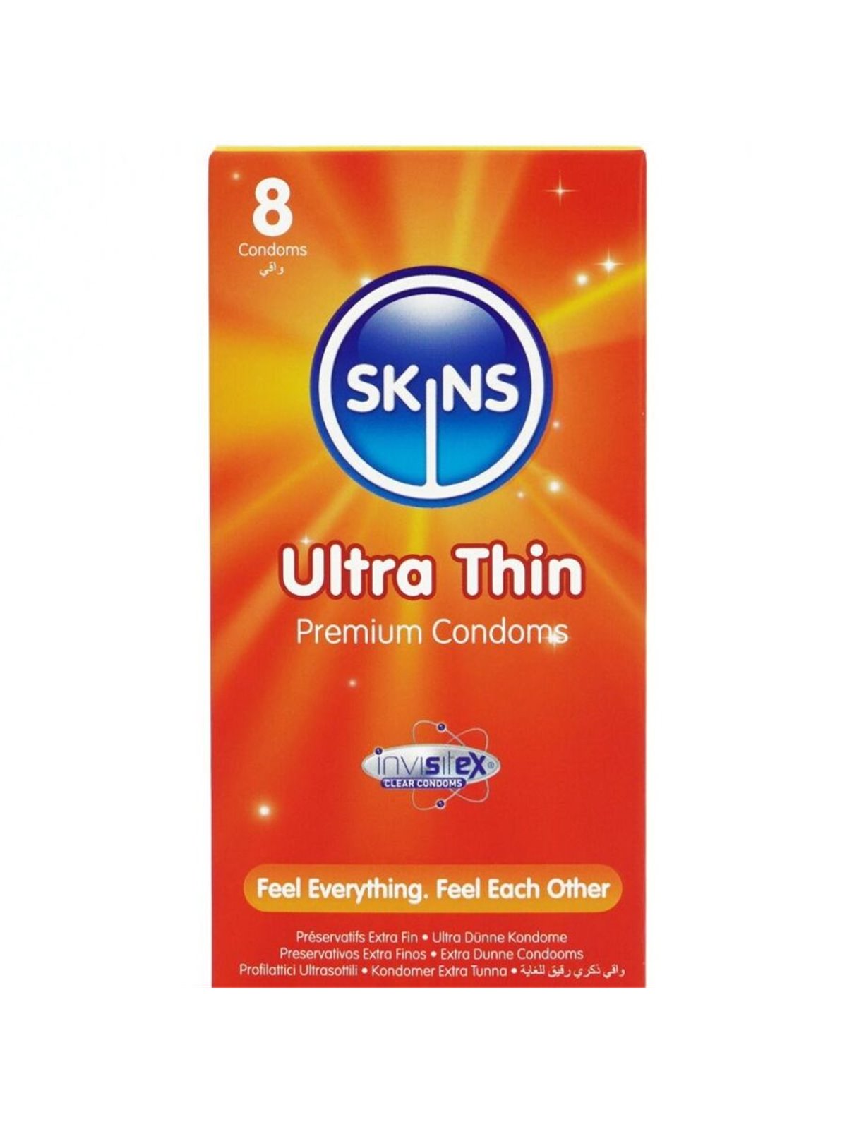 Skins Ultra Thin - Preservativi Ultra Sottili in Lattice Naturale 8 Pz