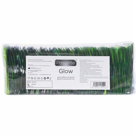 Pasante Glow - Preservativi Fluorescenti in Lattice Naturale 144 Pz