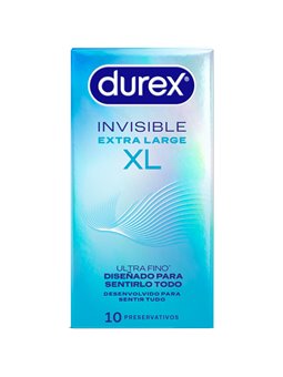 Durex Invisible - Ultra-thin Condoms Size XL 10 Units