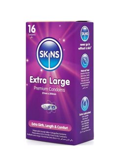 Skins - Premium Extra Large Natural Latex Condoms 16 pcs