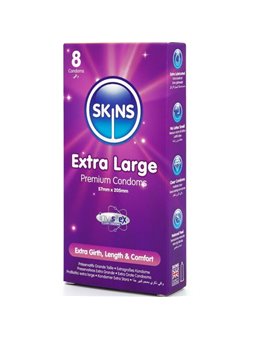 Skins - Premium Natural Latex Condoms Extra Large 8 pcs