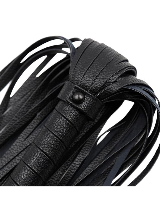 Alive Fantasy - Black Vegan Leather Whip 69 cm
