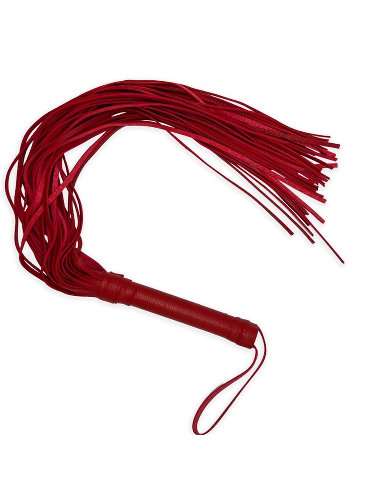 Alive Fantasy - Frusta in Pelle Vegana Rossa 69 Cm