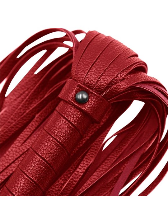 Alive Fantasy - Frusta in Pelle Vegana Rossa 69 Cm