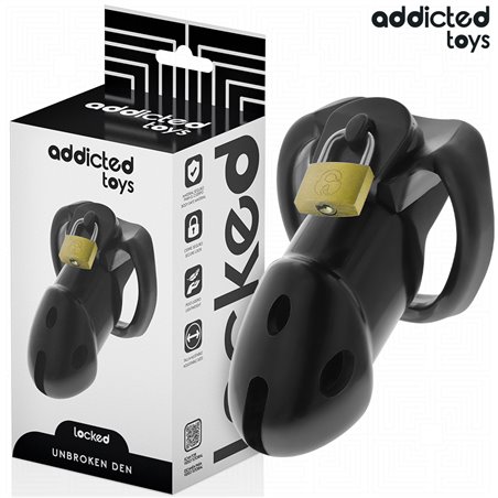 Addicted Toys Unbroken Den - Gabbia Fallica con Lucchetto 9,8 Cm