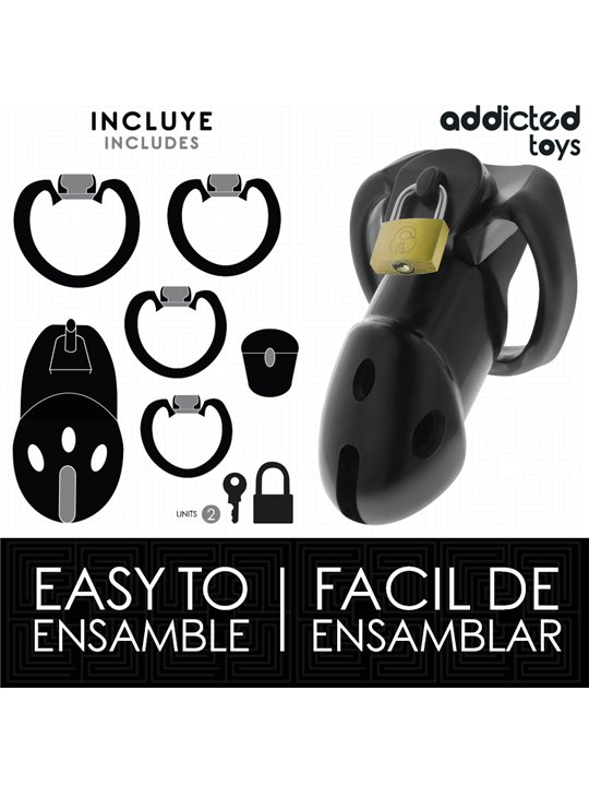 Addicted Toys Unbroken Den - Gabbia Fallica con Lucchetto 9,8 Cm
