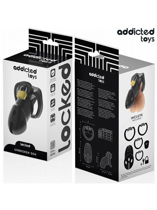 Addicted Toys Unbroken Den - Gabbia Fallica con Lucchetto 9,8 Cm