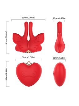 Armony - Butterfly-Shaped Magnetic Vibrating Nipple Clamps