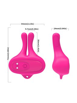 Armony - Morsetti Magnetici Vibranti per Capezzoli a Forma di Coniglio