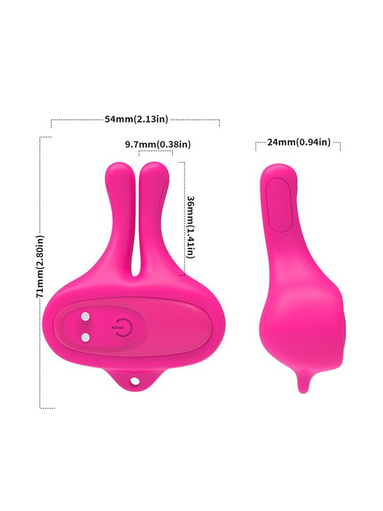 Armony - Rabbit-Shaped Magnetic Vibrating Nipple Clamps
