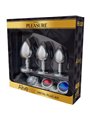 Alive Anal Pleasure - Kit 3 Plug Anali in Metallo con Diamanti