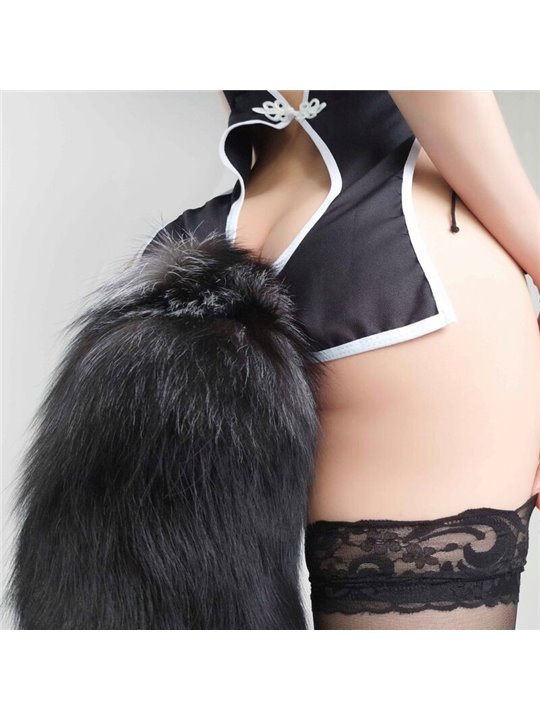 Alive Anal Pleasure - Fox Tail Metal Anal Plug Size L