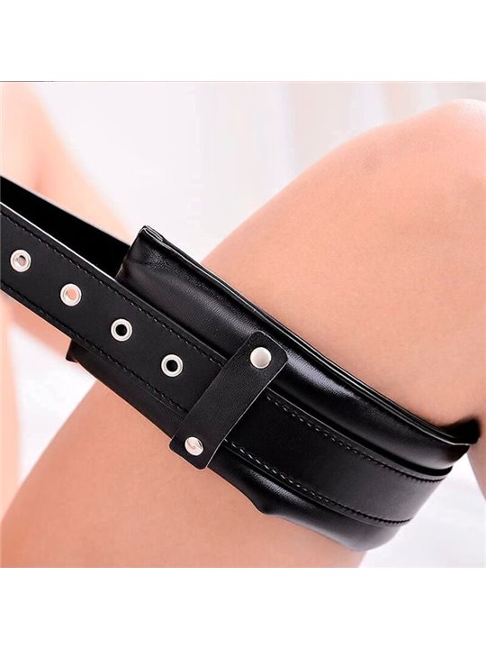 Alive Supremacy - Costrittore BDSM Nero per le Gambe Regolabile