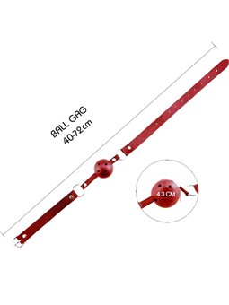 Alive Discretion - Red Breathable BDSM Ball Gag