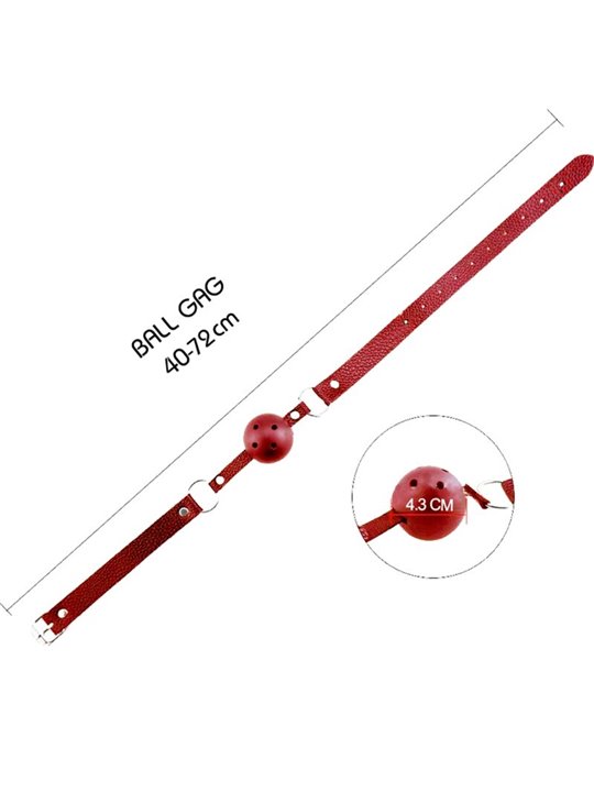 Alive Discretion - Red Breathable BDSM Ball Gag