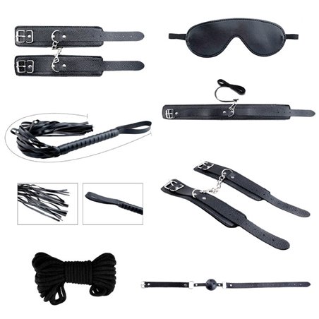 Alive Secret Desires - Black 7-Piece BDSM Kit